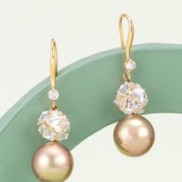 Kushal's Fashion Jewellery Gold-Plated Classic Zircon Studded Drop Earrings-picture-45