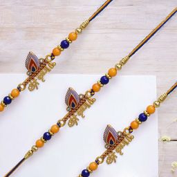 MEIRA JEWELLERY 3-Pcs Mauli Thread Rhaki With Greeting Card & Roli Chawal-image-45