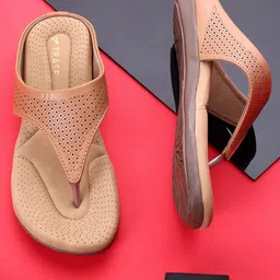 TRASE Women Open Toe Flats with Laser Cuts-picture-9