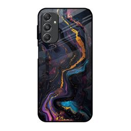 QRIOH Abstract Aura Printed Samsung Galaxy M34 5G Silicone Back Case-image-91