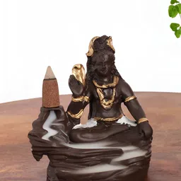 INTERNATIONAL GIFT Gold-Plated Blessing Shiv Ji Idol Religious Figurine Showpiece-47