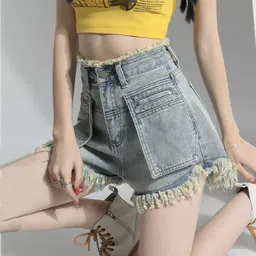 StyleCast Women Washed Denim Shorts-image-36