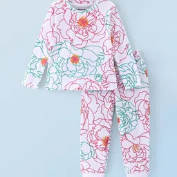 Honeyhap Girls Printed Night suit-image-94