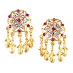 DIVASTRI Floral Hoop Earrings-28