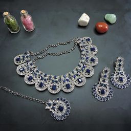 VATSALYA creation Women Blue Jewellery Set-image-96