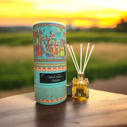 GLOBAL AROMA Blue & Red Denim Reed Aroma Oil Diffuser & Sticks 100ml-57