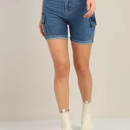 Nifty Women High-Rise Denim Shorts-picture-29