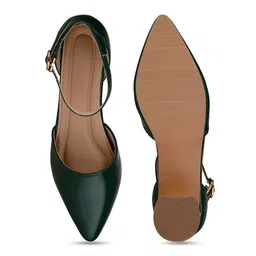 Sherrif Shoes Pointed Toe Block Pumps image 4