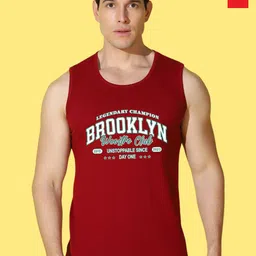WOOSTRO 2-Pcs Printed Odour-Free Cotton Innerwear Vests VWS26(RUN RED)(BKLN MAROON)-picture-28