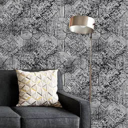 ArtzFolio Printed UV-Resistant Anti-Bacterial Monochrome Grunge Peel & Stick Wallpaper-image-92