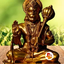 DARIDRA BHANJAN Gold-Toned Religious Idol Showpiece-image-95