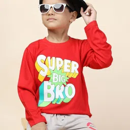 CRAZYPENGUIN ELITE Boys Typography Printed Round Neck Cotton T-shirt-image-59