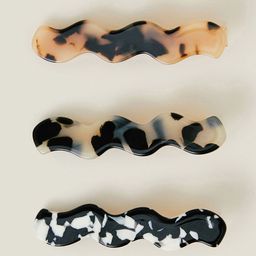 Accessorize Women Set Of 3 Alligator Hair Clip-64