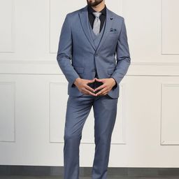 Blackberrys Men Slim-Fit Single-Breasted 2 Piece Formal Suit-image-34