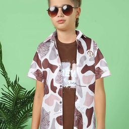 MashUp Boys Classic Floral Opaque Printed Casual Shirt-image-54