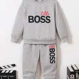 FABIZZA Boys Printed Long Sleeves Sweatshirt With Joggers-image-73