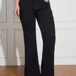 Miss Chase Mirror Felt Foreign Women Bootcut High-Rise Stretchable Jeans-picture-47