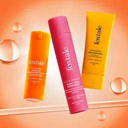 FoxTale Set Of 3 Unstoppable Vitamin C Serum 30 ml, Sunscreen & Moisturizer 50 ml Each-43