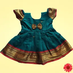 Mom and Me Green Cotton Dresses-image-23