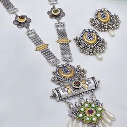 Oxy Jewels Silver-Plated Brass Jewellery Set-image-33