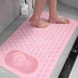 FAVRIA Pink Anti Slip Scrubber BathMat-image-68