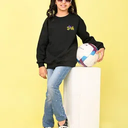 NUSYL Girls Printed Sweatshirt-28