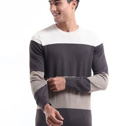 Espanshe Men Colourblocked Cotton Sweatshirt-image-23