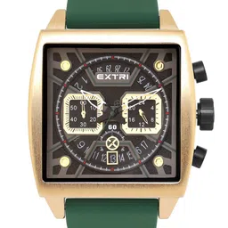 EXTRI Men Dial & Textured Straps Analogue Watch X6076-I-30