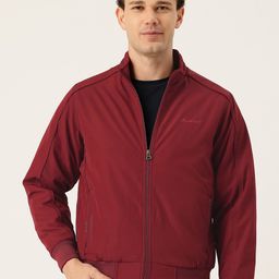 Monte Carlo Embroidered Detail Mock Collar Bomber Jacket-picture-18
