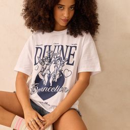 Outzidr Graphic Printed Drop-Shoulder Sleeves Oversized Cotton T-Shirt-picture-40