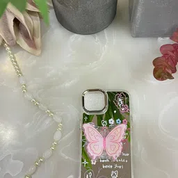 CASE CREATION Women iPhone 14 Pro Butterfly Resin Stand Bumper Case Mobile Accessories-picture-26