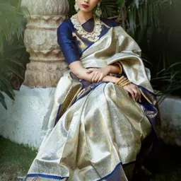 INDIOTSAV Woven Design Zari Banarasi Saree-image-70