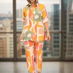 BAESD Printed Shirt With Palazzos Co-Ords-image-18