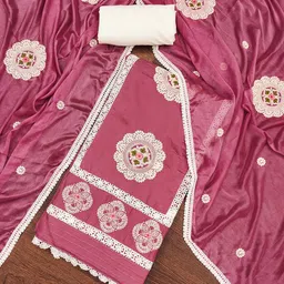 DIVASTRI Embroidered Unstitched Dress Material-image-47