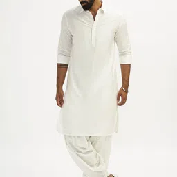 VASTRAMAY Men Regular Kurta with Patiala-18