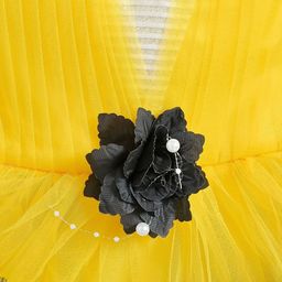 BARKAT DESIGNING PLANET Floral Net A-Line Dress image 2