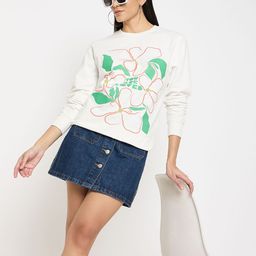 Mast & Harbour Women Graphic Printed Round Neck Long Sleeves Sweatshirt-image-108
