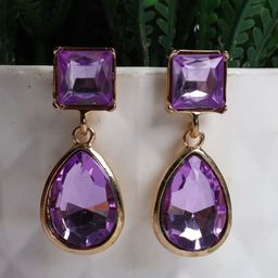 Jewelz Gold Plated Artificial Beads Studded Contemporary Drop Earrings-54