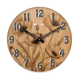 OLIVE TREE Brown & Grey Printed Traditional Wall Clock-image-80