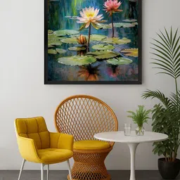 999Store Green & Blue Floral Canvas Wall Art-image-83