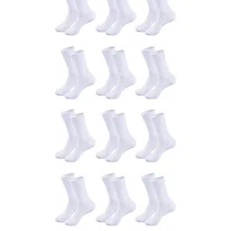 MUKHAKSH Unisex White Socks-image-25