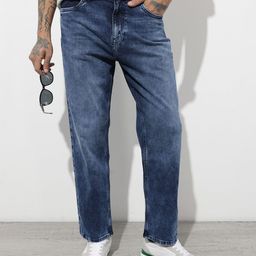 The Roadster Life Co. Men Straight Fit Heavy Fade Stretchable Jeans-picture-47