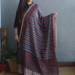 Weaves of Tradition Ethnic Motifs Printed Block Print Dupatta-7