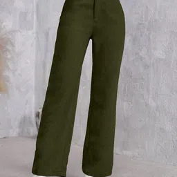 RAJOVATI Women Slim Fit Pleated Trousers-picture-20