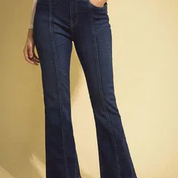 Flying Machine Women Flared High-Rise Light Fade Stretchable Jeans-picture-28
