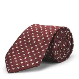 Cazzano Men Woven Design Broad Tie-image-82