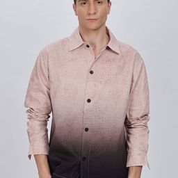 Eszett Men Floral Printed Spread Collar Pure Cotton Casual Shirt-image-91