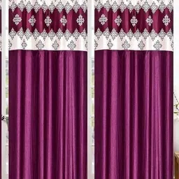Lunar Days Purple 4 Pieces Room Darkening Window Curtains-image-74