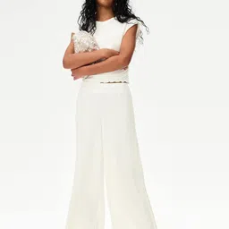 Marks & Spencer Girls Short Sleeves Top With Palazzos-image-28