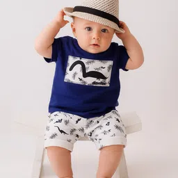 BAESD Unisex Kids Printed T-shirt with Shorts-41